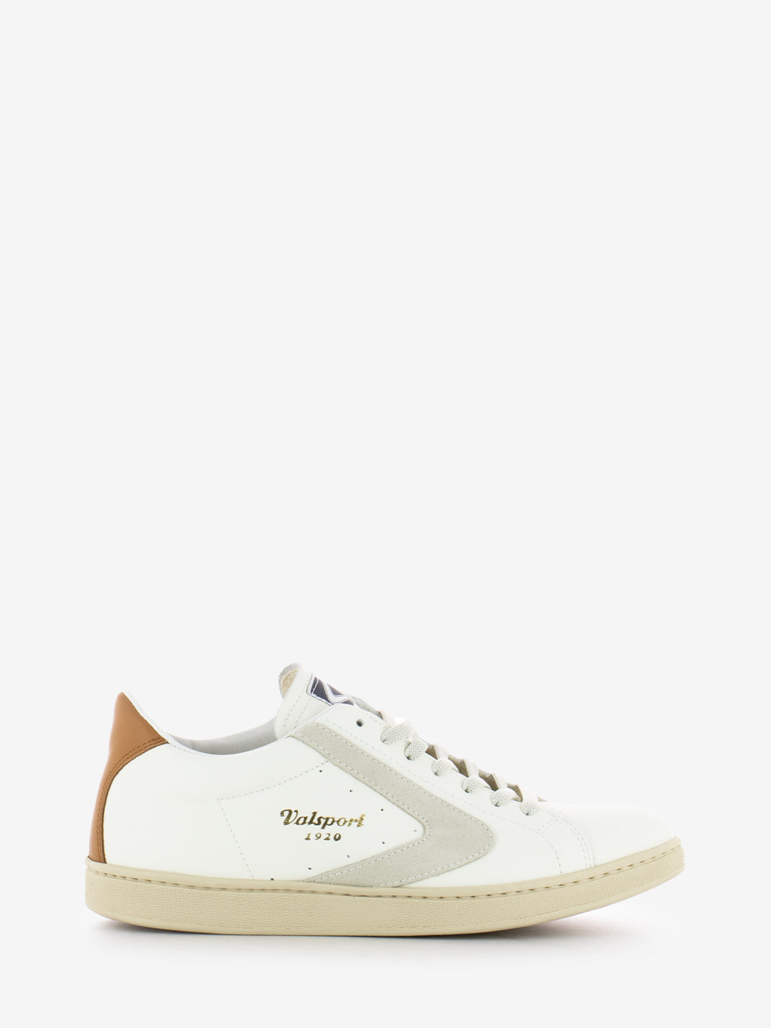 Tournament classic metal leather white / cream / cognac