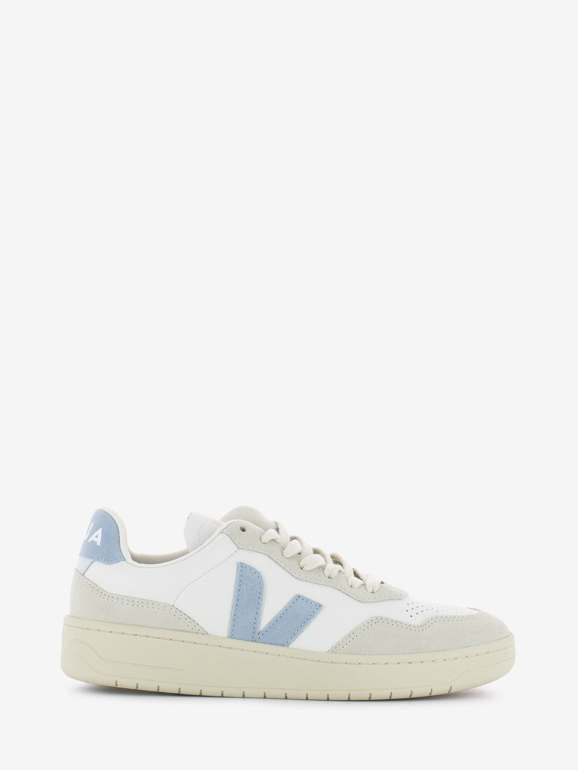 Sneakers V-90 Leather extra white / steel