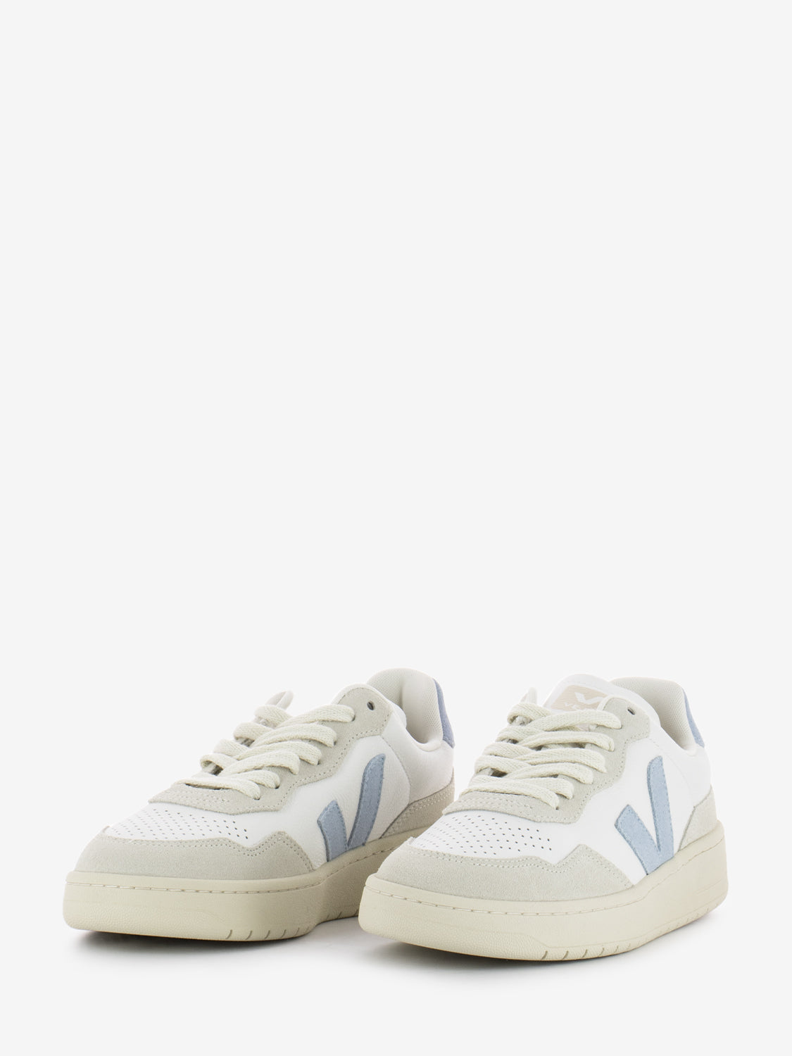 Sneakers V-90 Leather extra white / steel