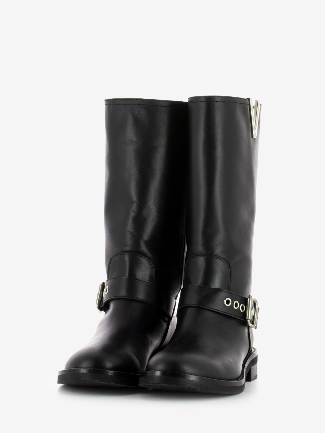 Biker Malibu 3/4 nickel nero