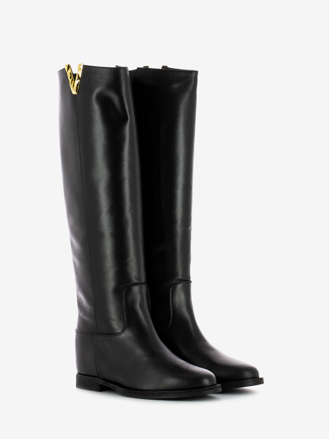Santa Monica Faceted V Boot Black