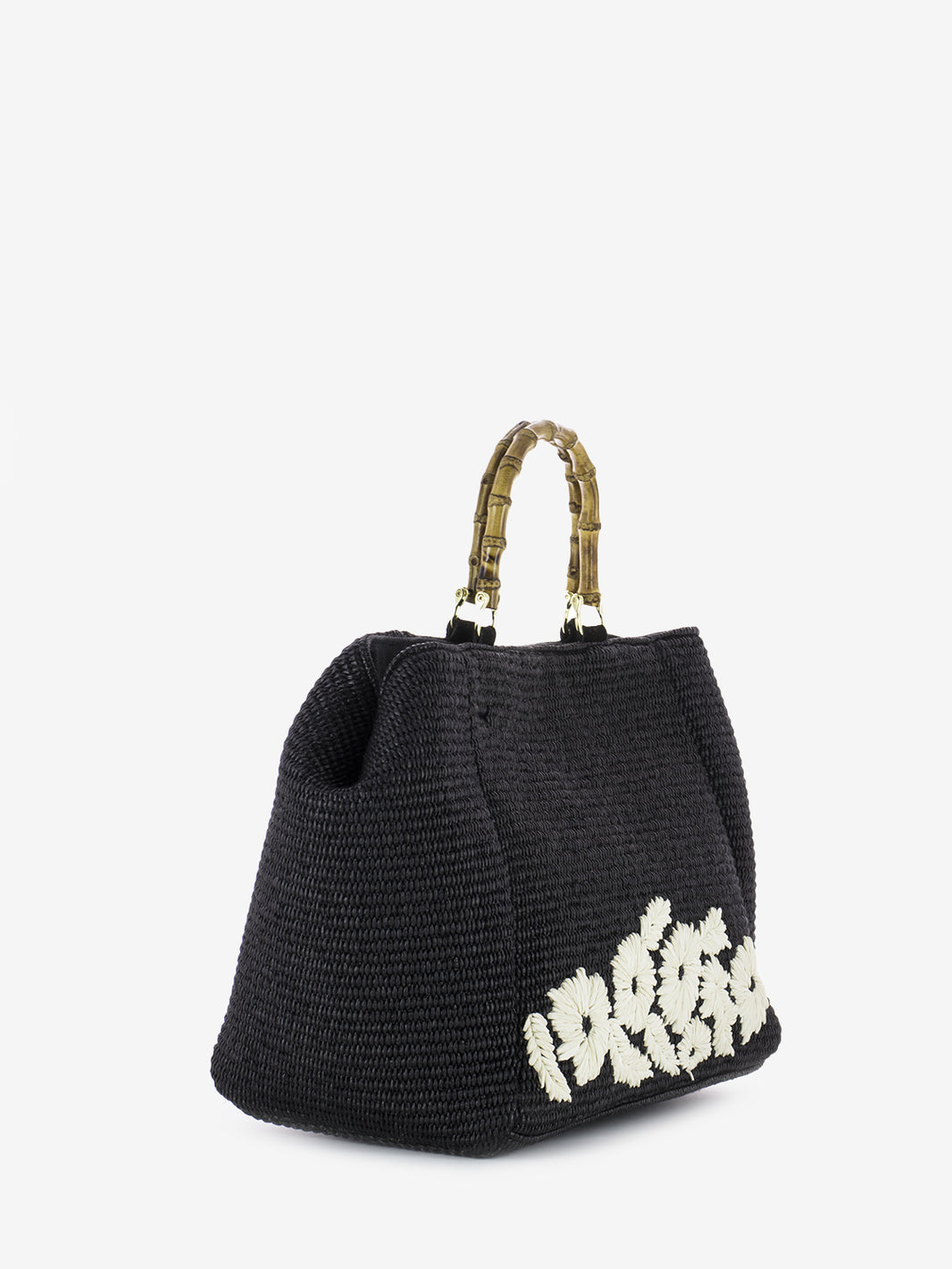 Borsa a mano Giava Trim nera