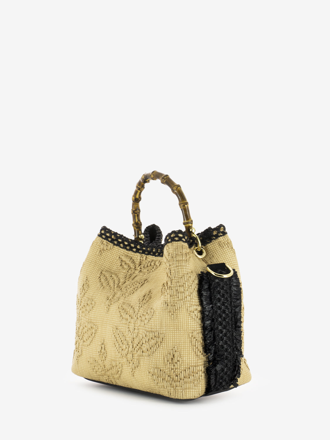 Coral chic beige bucket bag