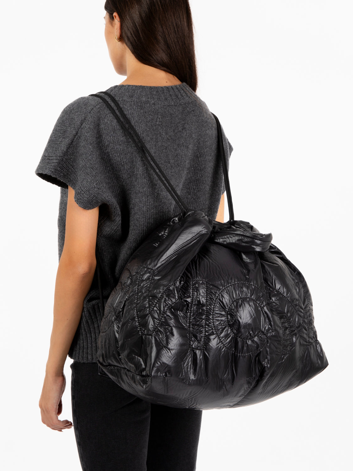 Borsa Paddington in nylon nera
