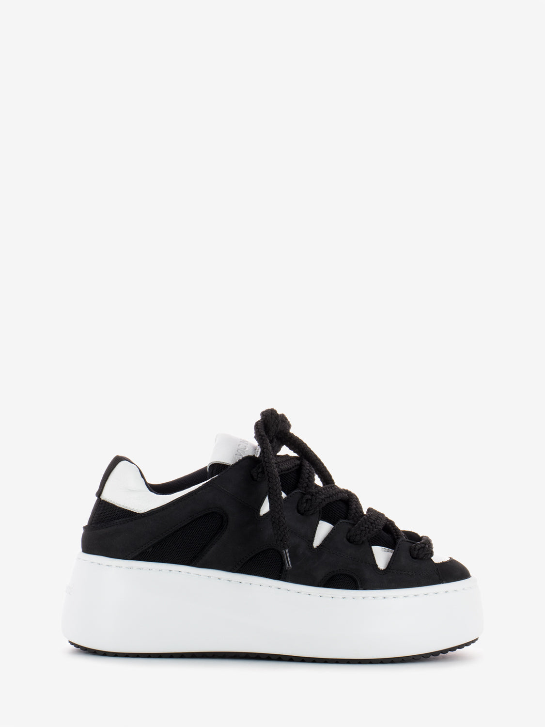 Sneakers Wave con Platform nero / bianco