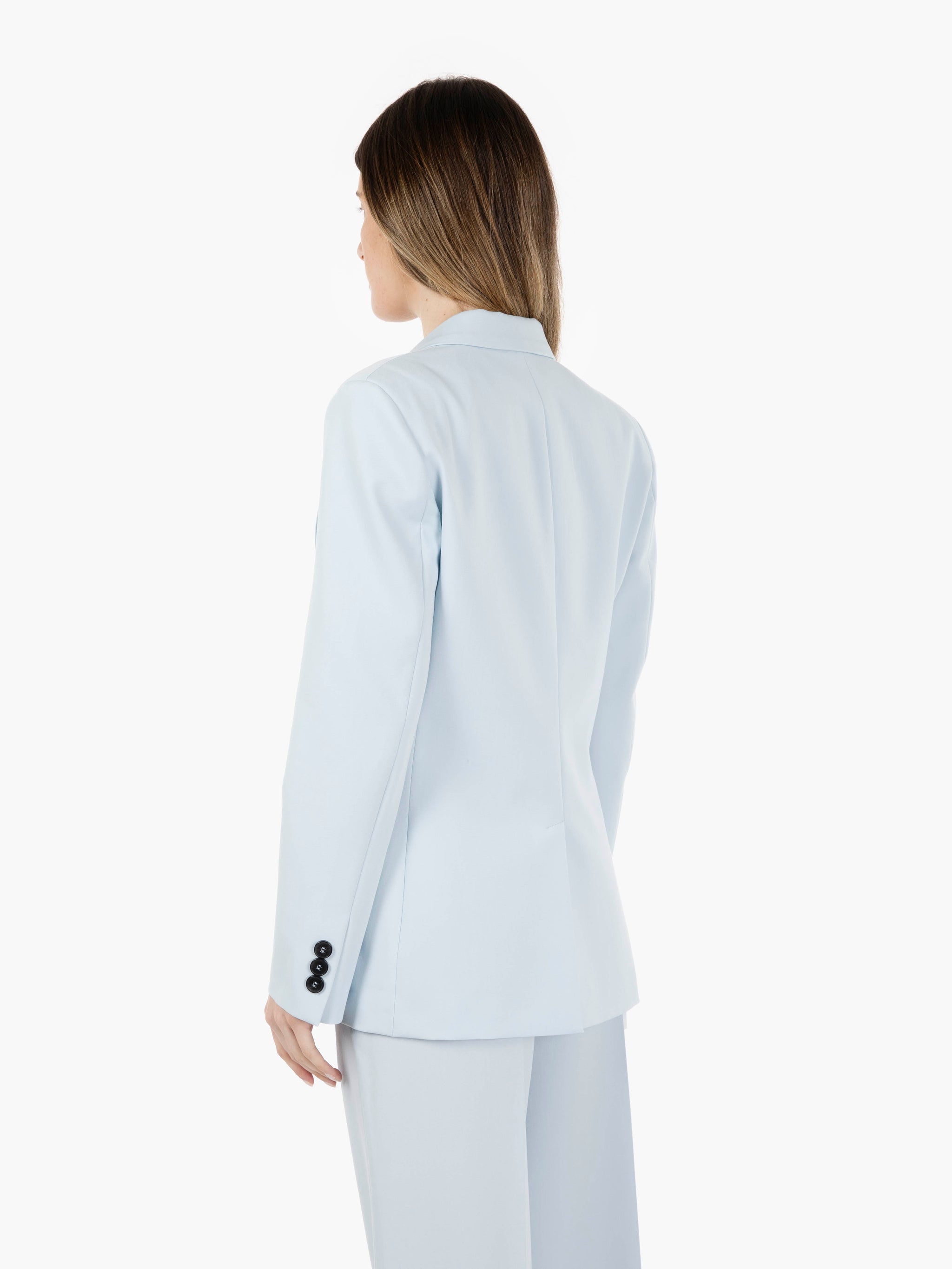 Blazer monopetto azzurro