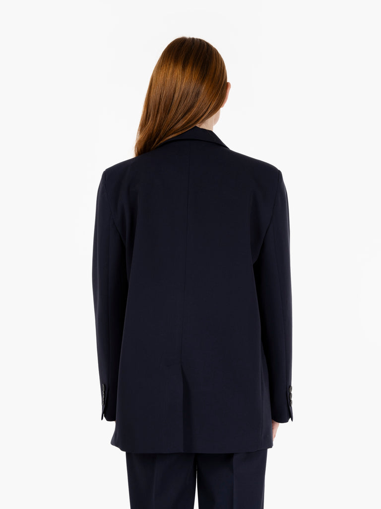 VICOLO - Blazer oversize con spilla blu