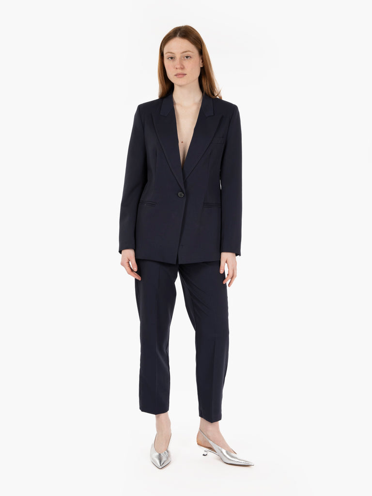 VICOLO - Blazer rever a punta blu