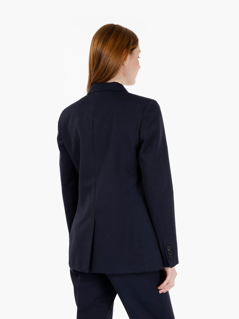 VICOLO - Blazer rever a punta blu