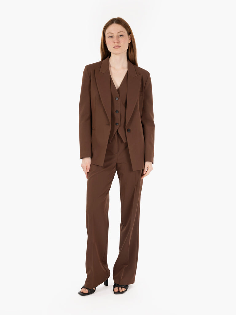 VICOLO - Blazer rever a punta moro