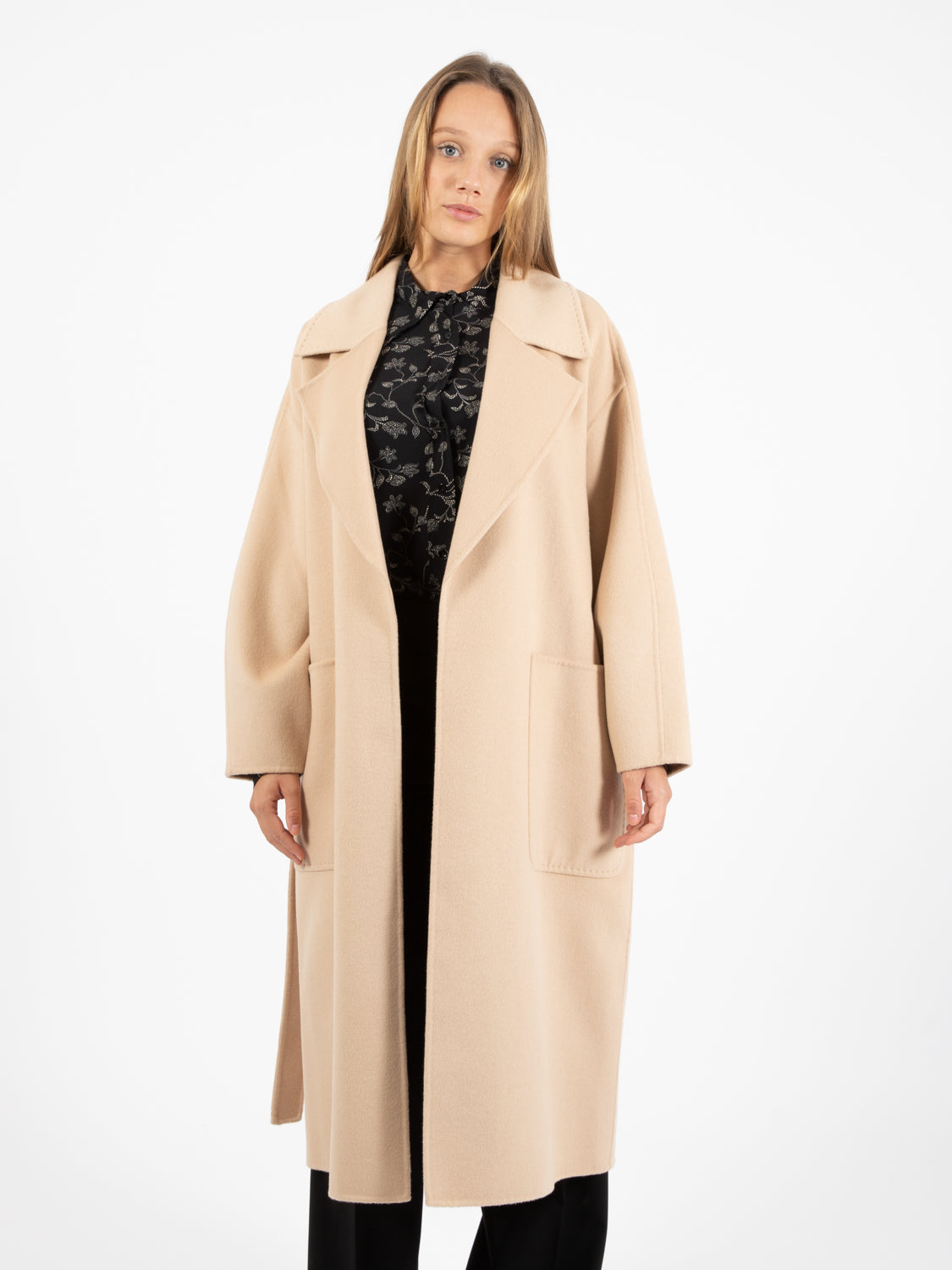 Cappotto a vestaglia beige