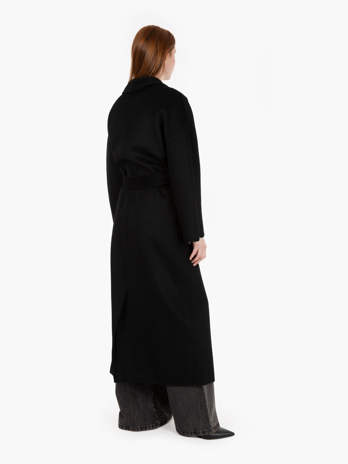 Cappotto con fusciacca nero