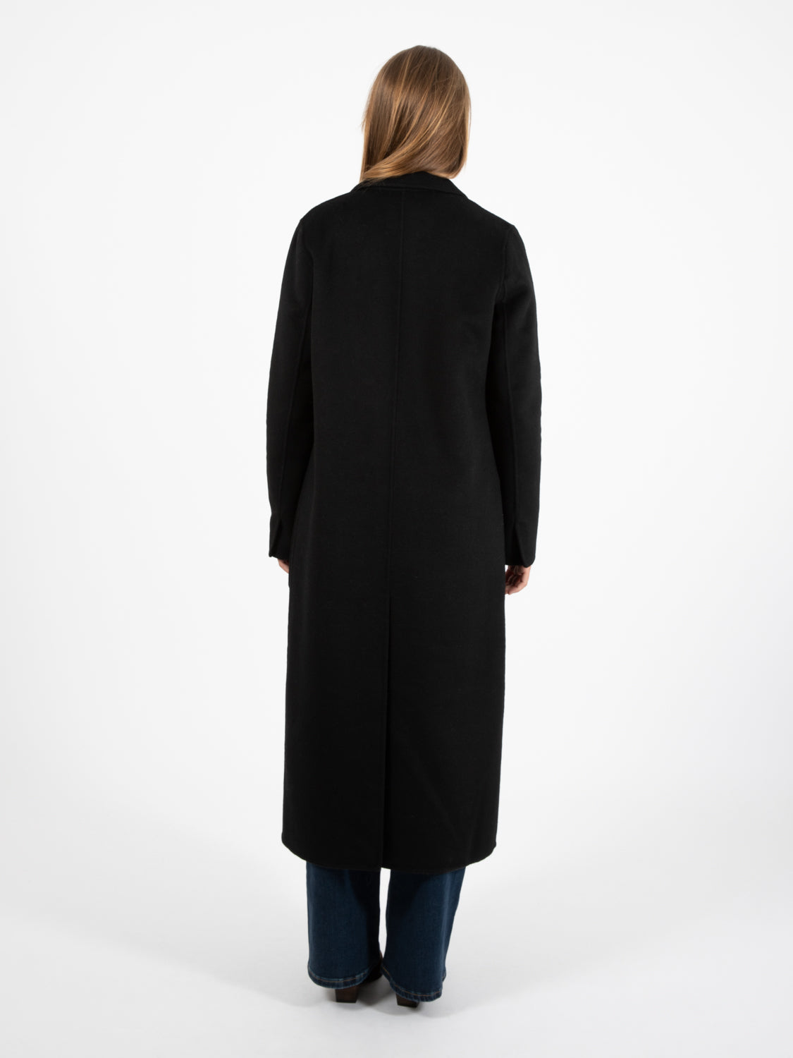 Cappotto lungo stretto nero
