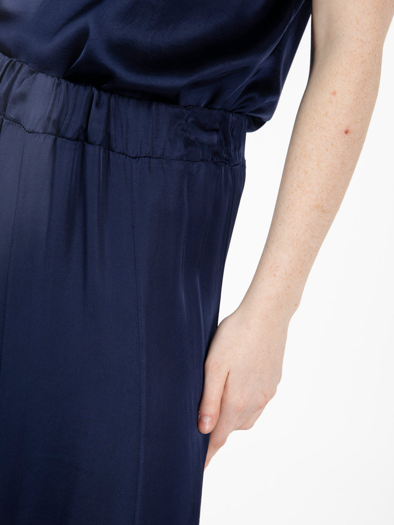 VICOLO - Gonna lunga raso blu