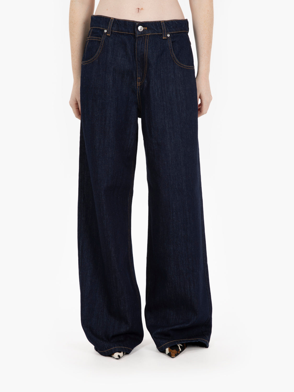 Mia wide-leg jeans in blue rinse