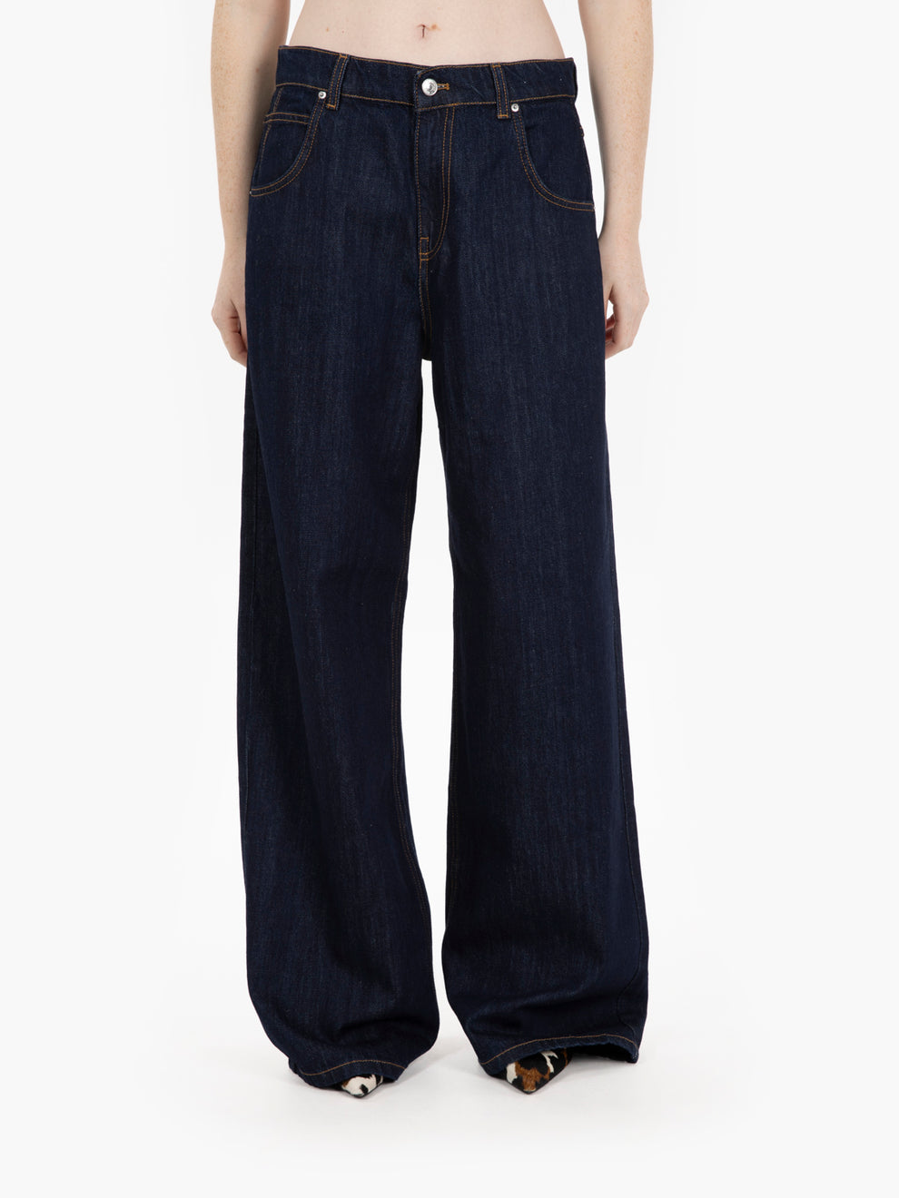 Mia wide-leg jeans in blue rinse