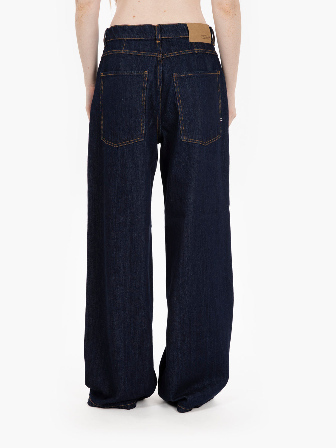 Mia wide-leg jeans in blue rinse