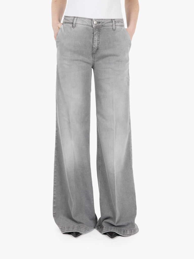 VICOLO - Jeans a palazzo Elena grigio