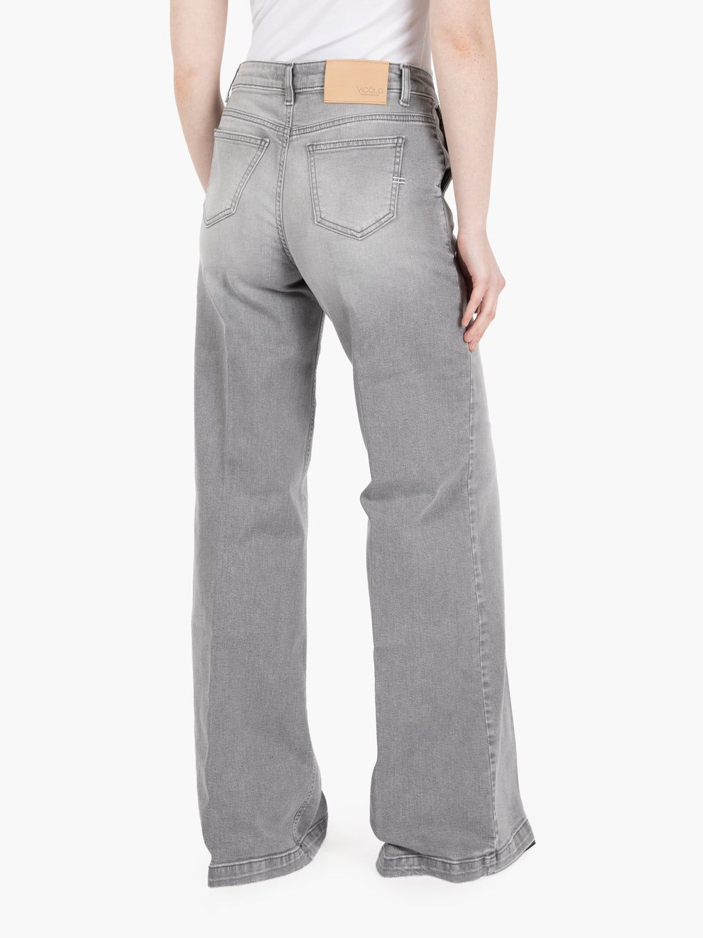 Elena grey palazzo jeans