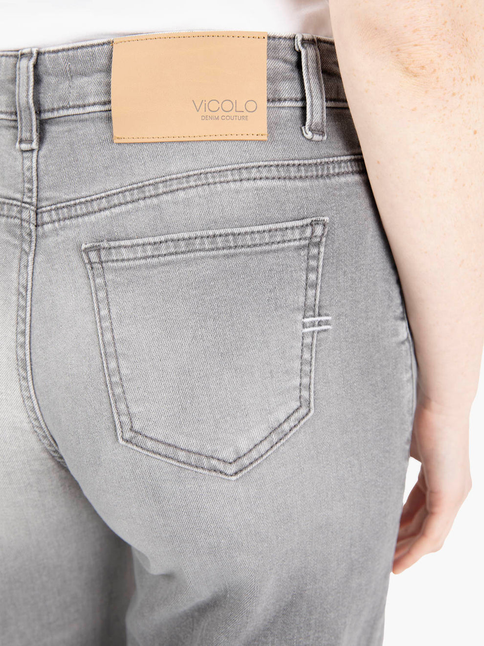 Elena grey palazzo jeans