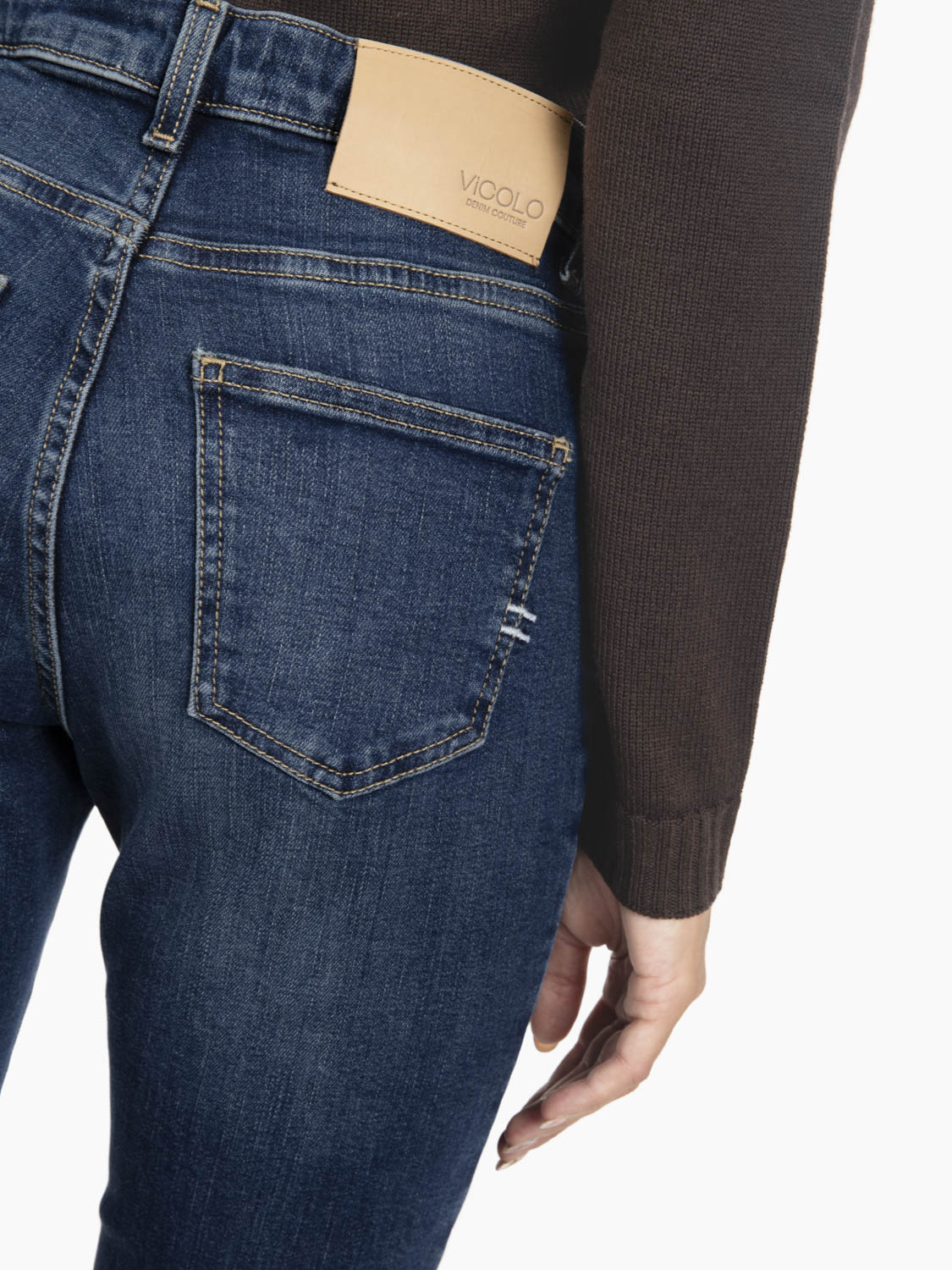 Jeans a trombetta Giselle blu