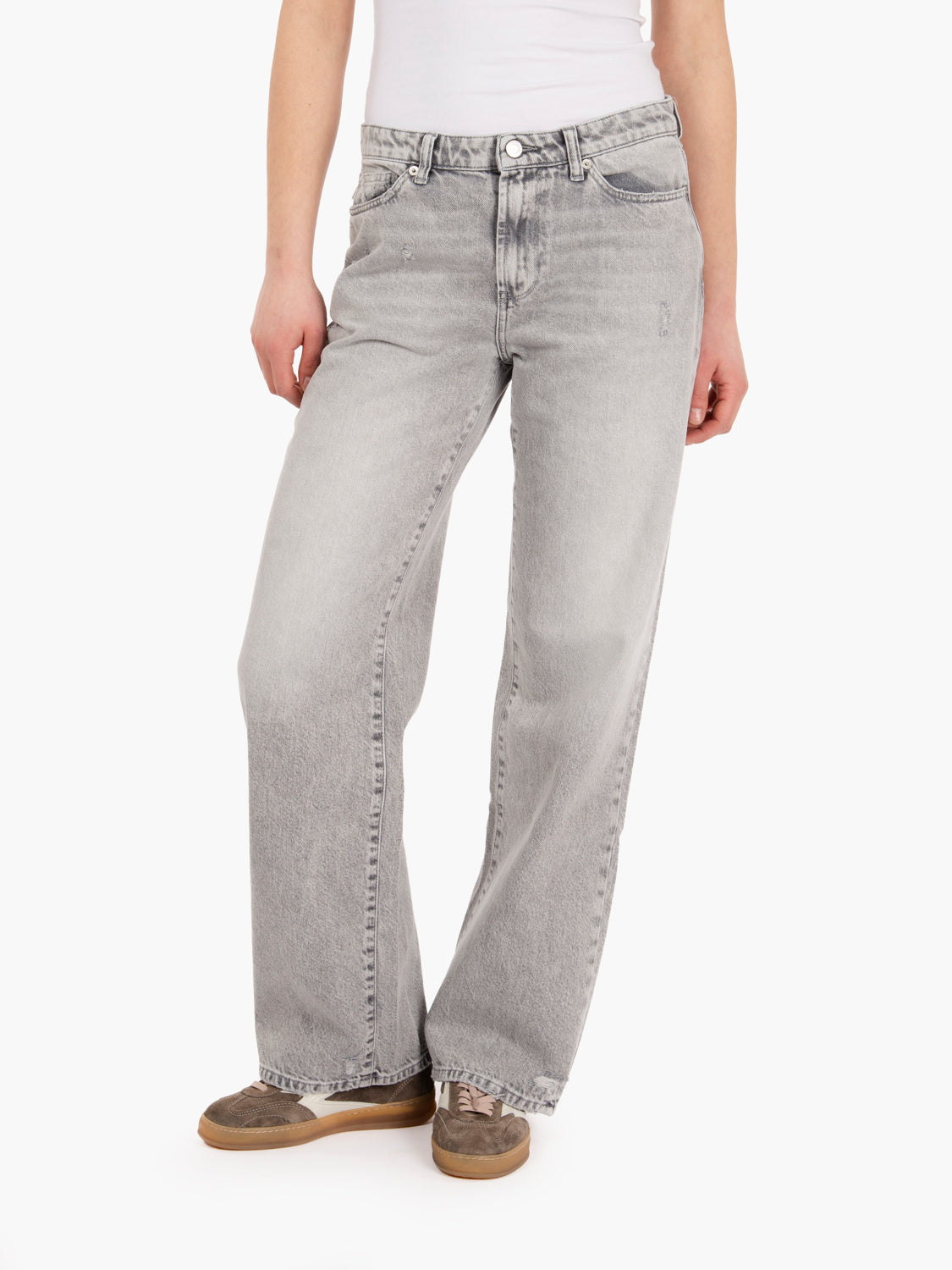 Jeans ampi Alex denim grigio