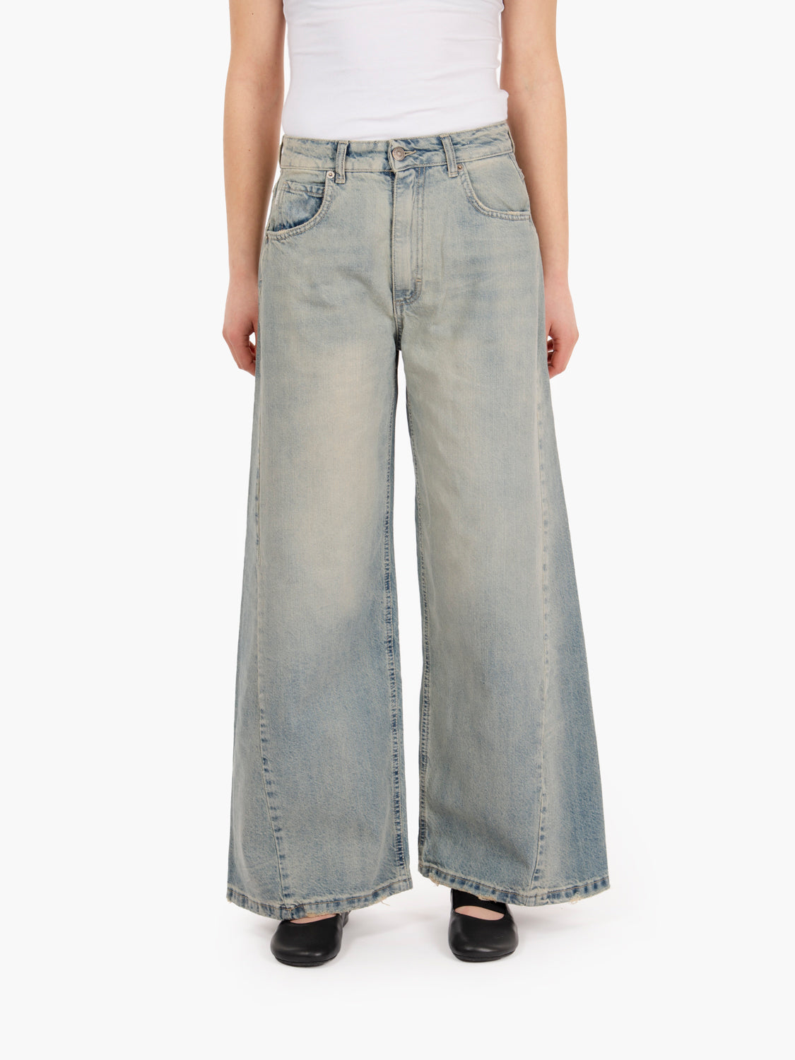 Nathalie light denim wide jeans