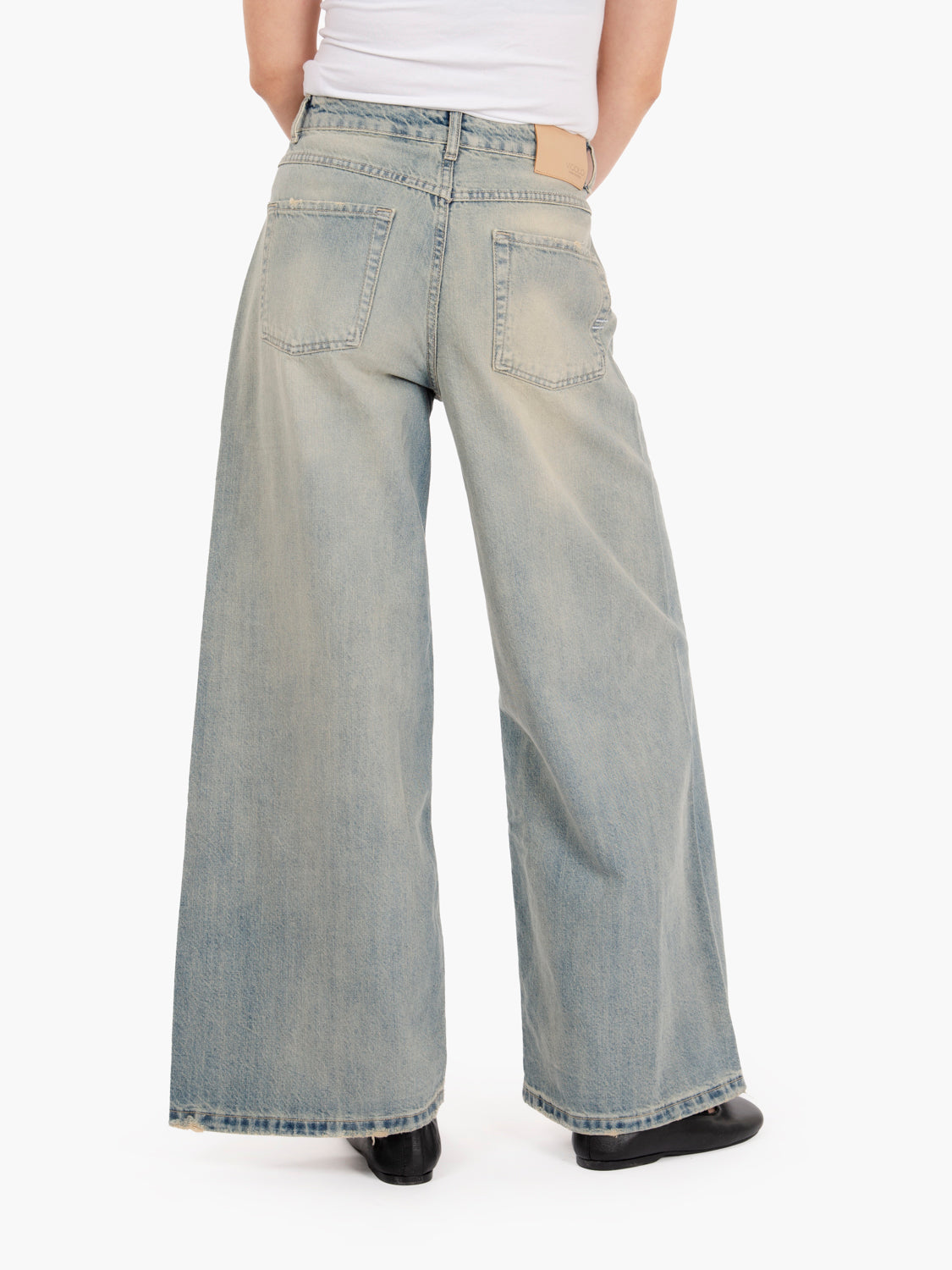 Nathalie light denim wide jeans