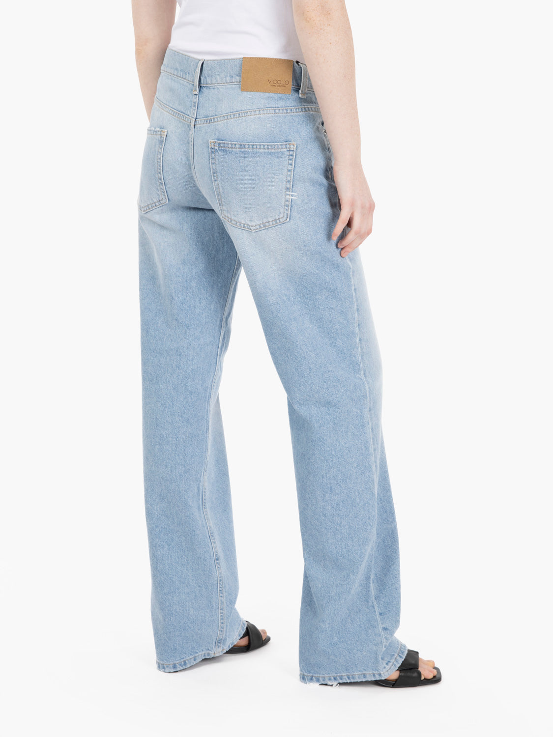 Jeans gamba dritta Alex denim chiaro