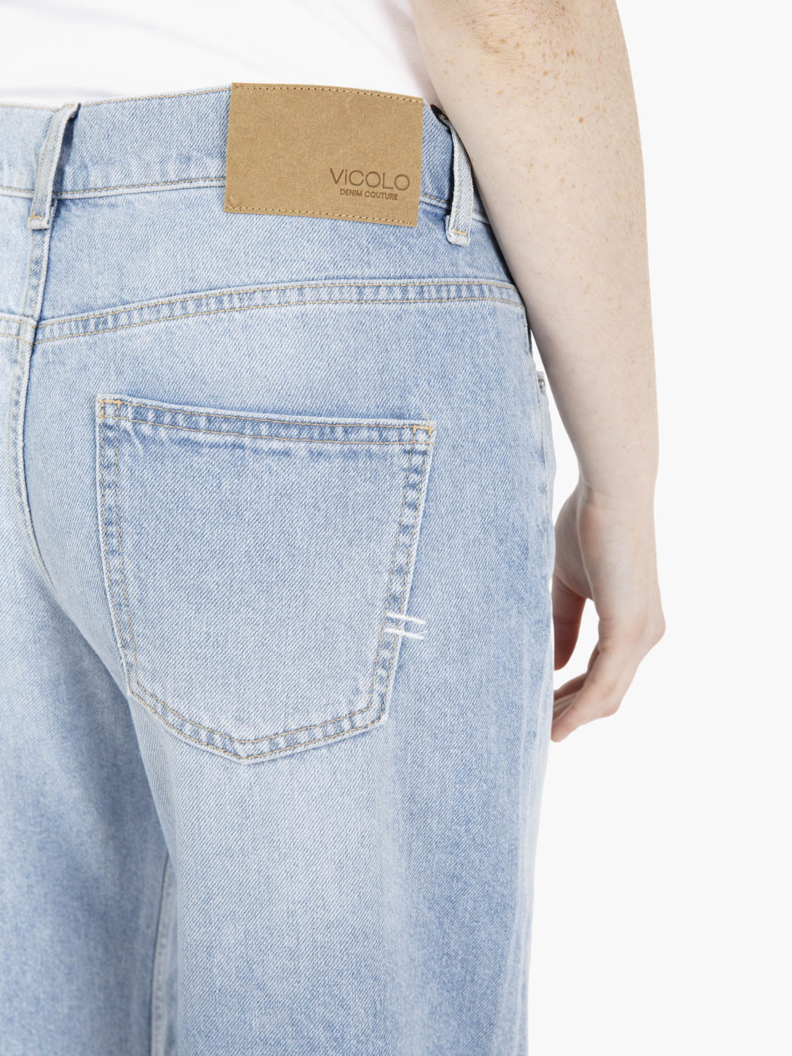 Jeans gamba dritta Alex denim chiaro