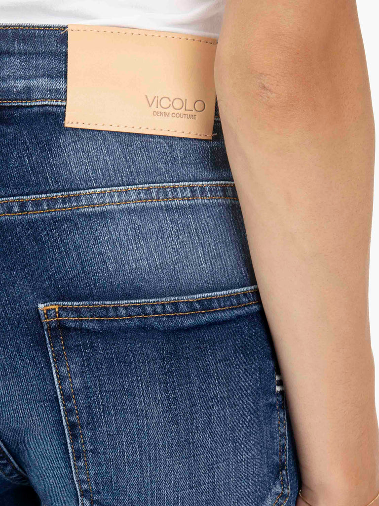 VICOLO - Jeans skinny Daisy denim blu