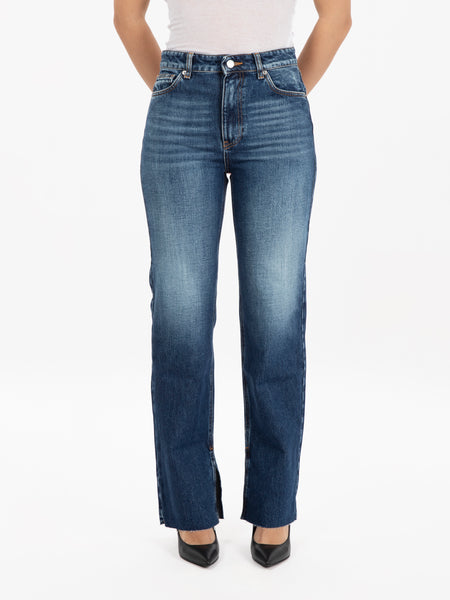 Jeans straight fit Tamara blu