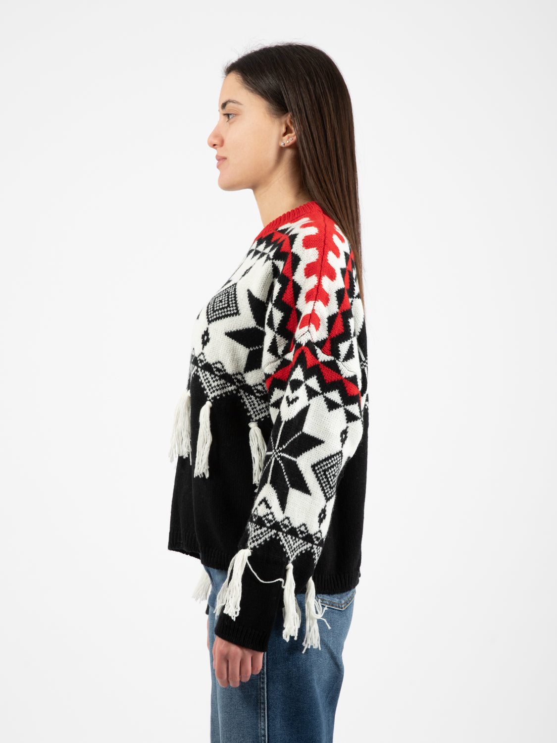 Black / multicolor Christmas sweater
