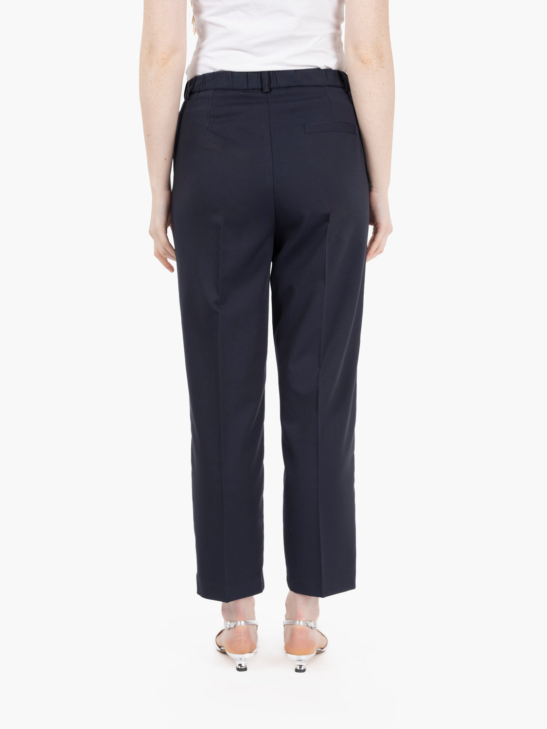 Pantaloni carrot fit blu