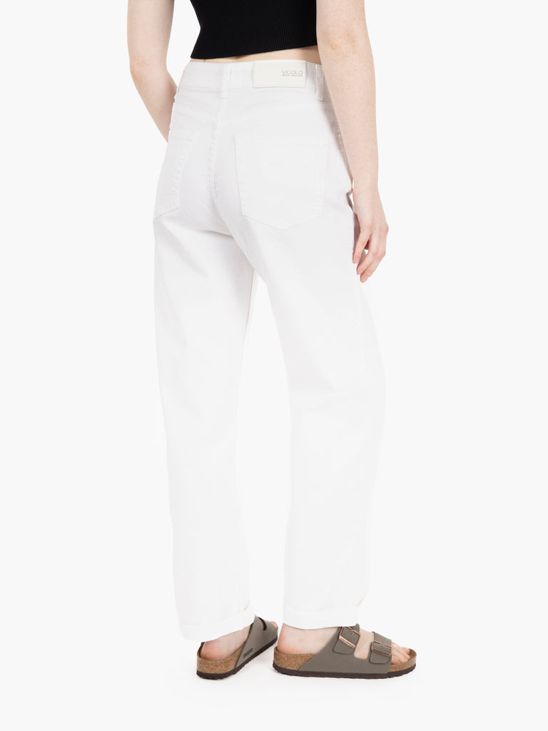 VICOLO - Pantaloni in denim Kate bianco
