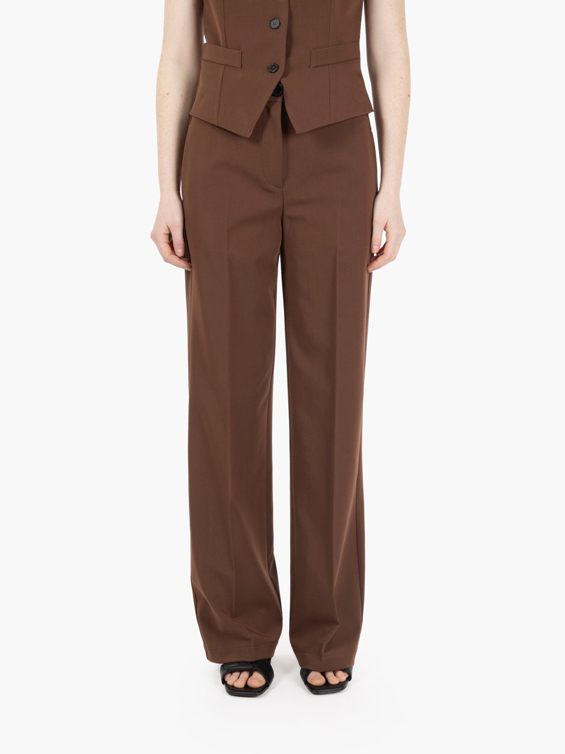 Palazzo pants dark brown