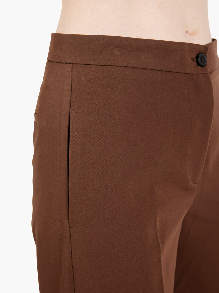 VICOLO - Pantaloni palazzo moro
