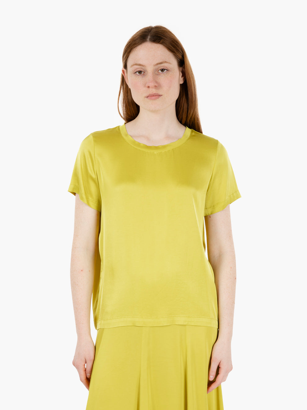 Lime Satin T-Shirt