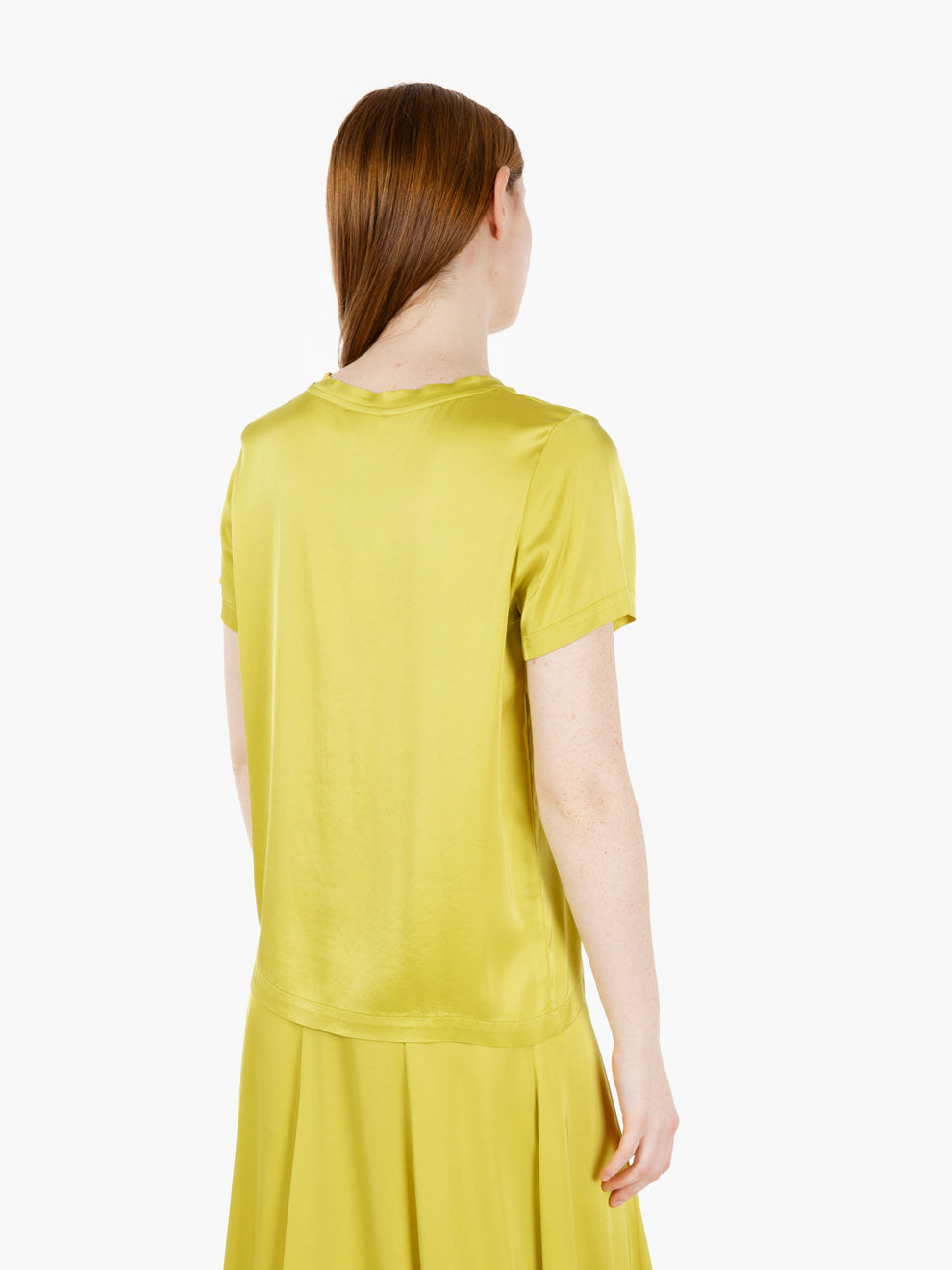 Lime Satin T-Shirt