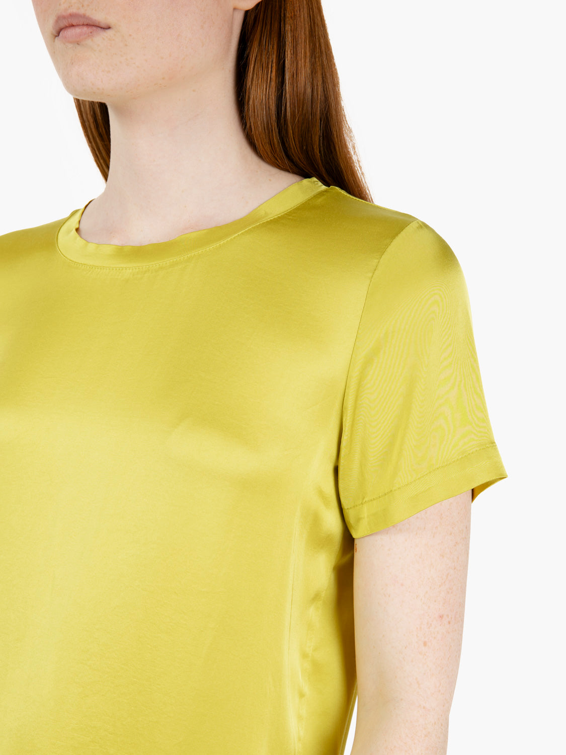 Lime Satin T-Shirt
