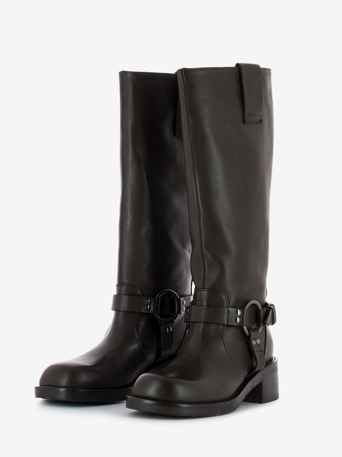 Stivali biker 980 kansas testa di moro