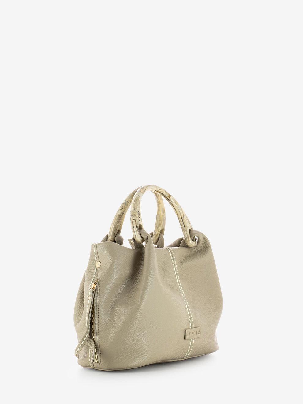 Borsa California a mano greige