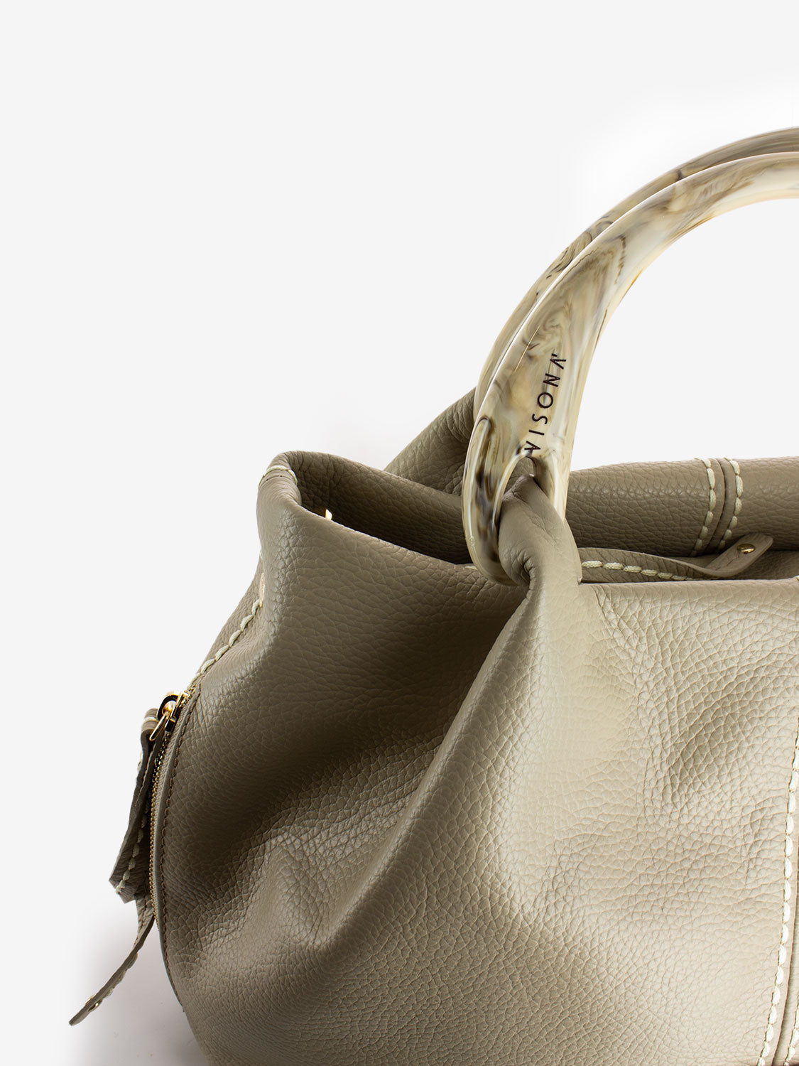 Borsa California a mano greige
