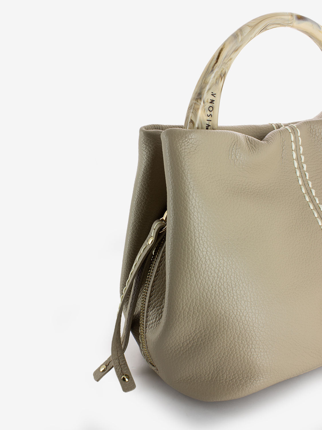Borsa California a mano greige