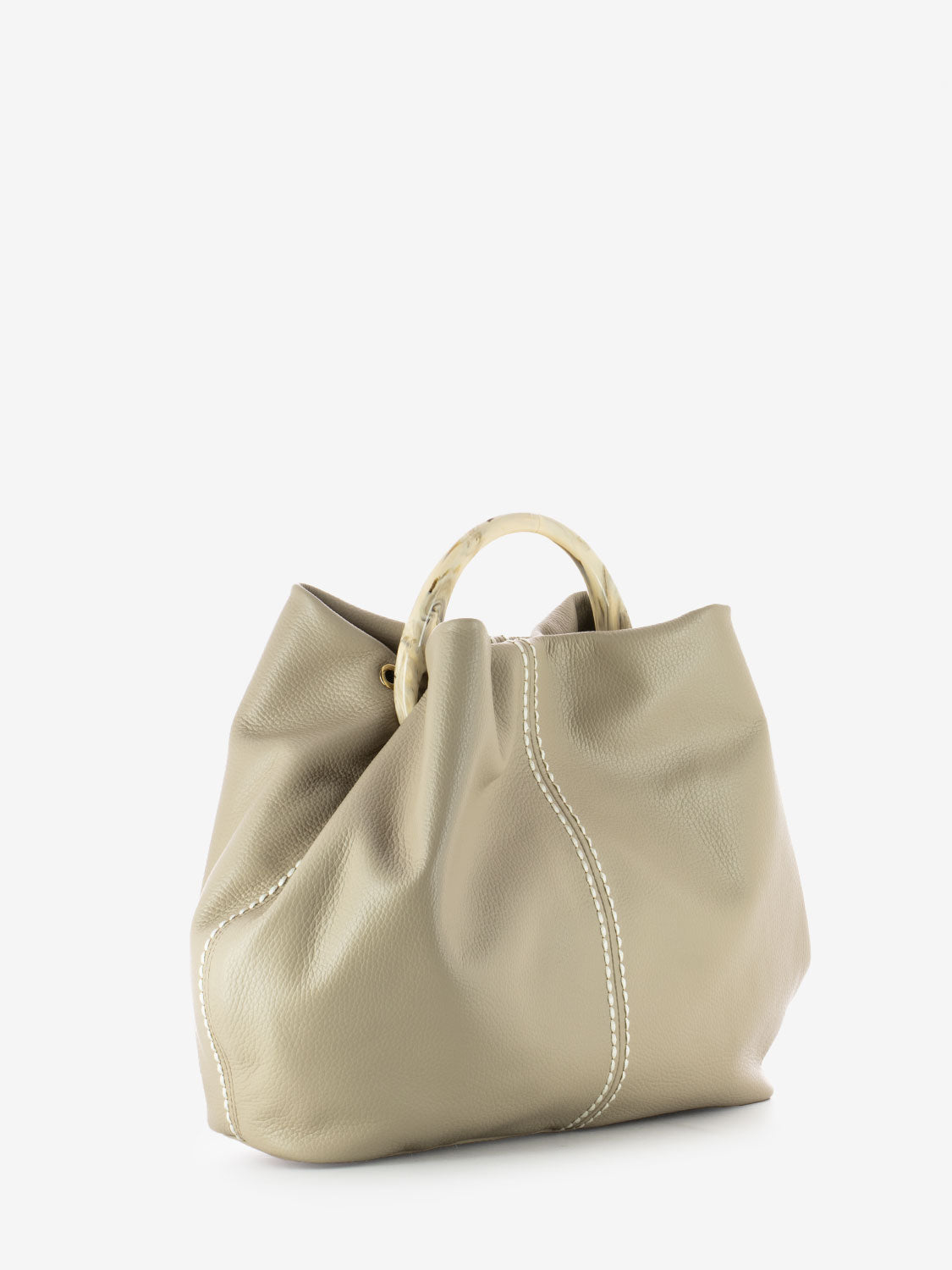 Borsa California a mano greige