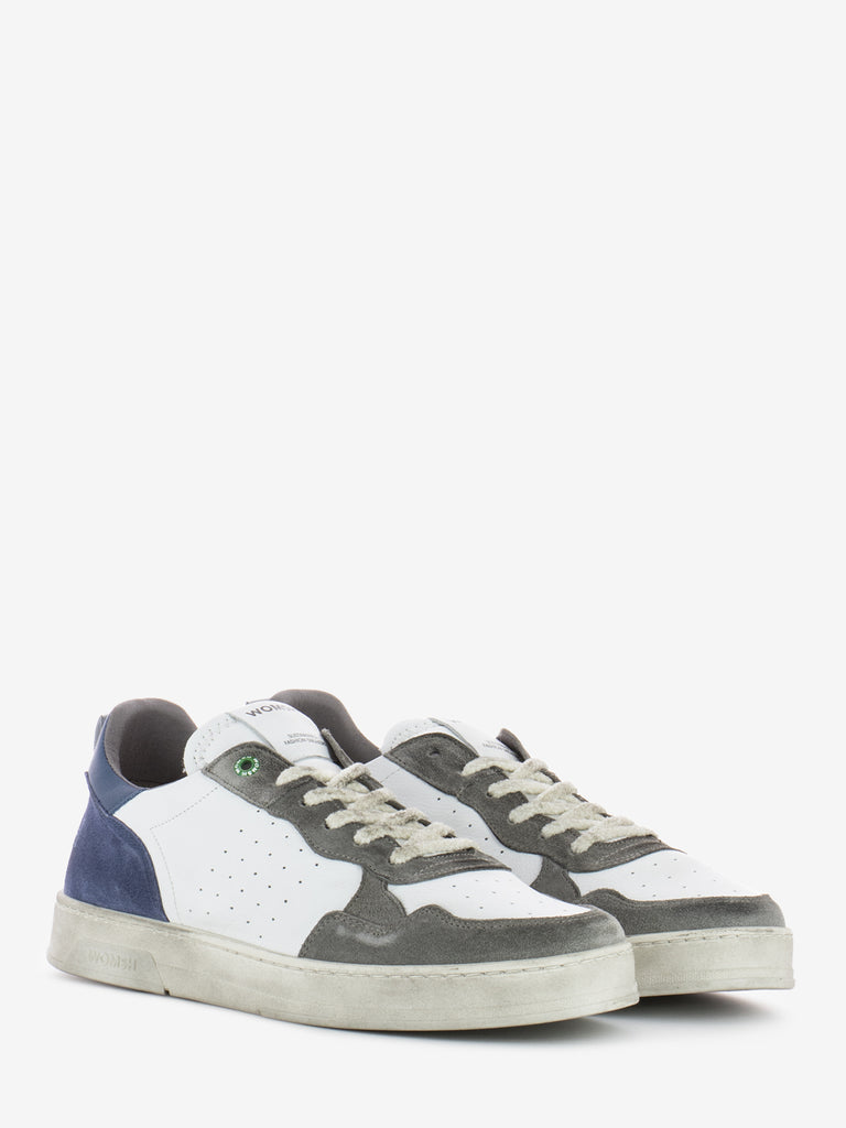 WOMSH - Sneakers Hyper leather white / grey / forest