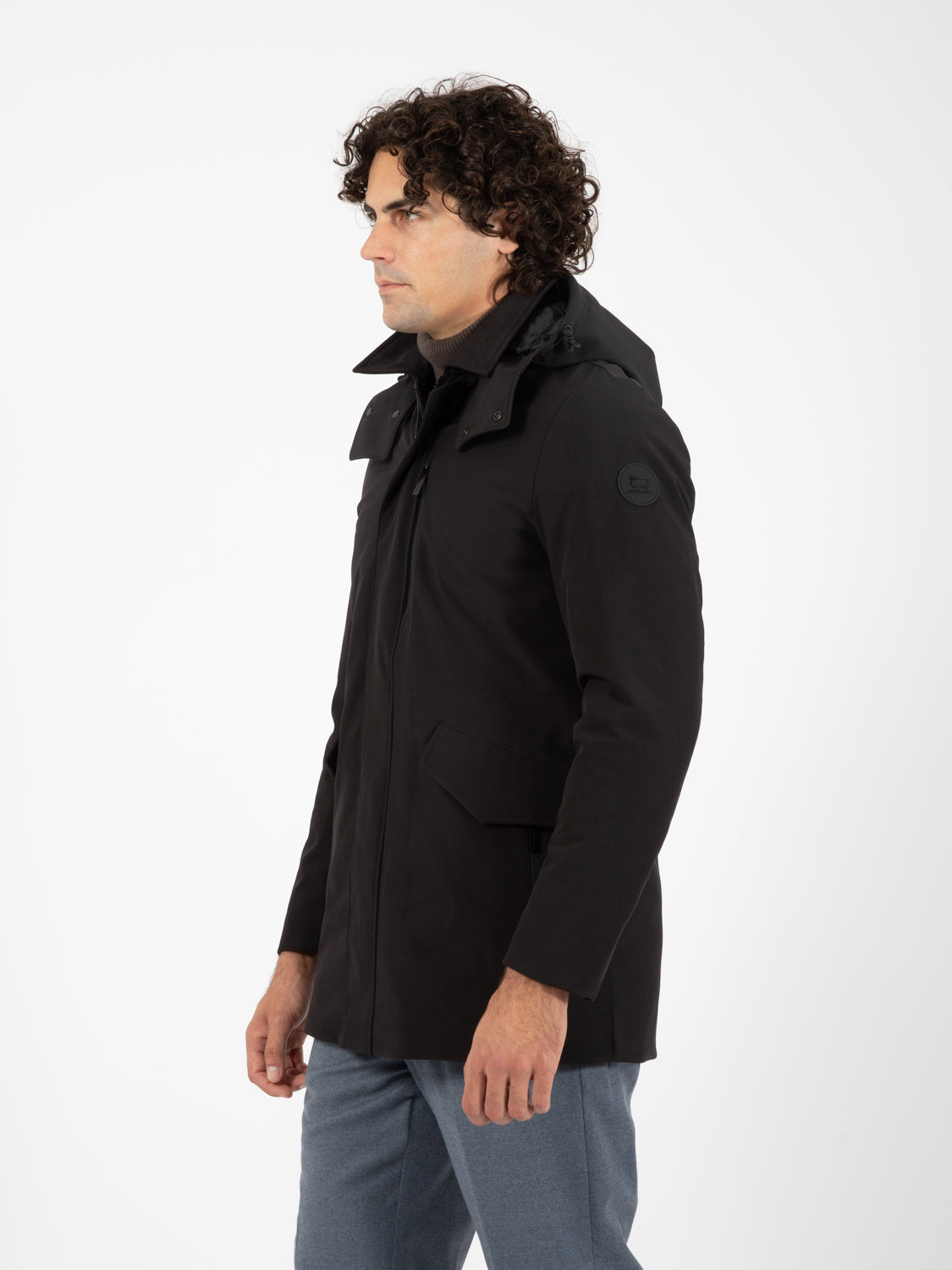 Arctic stretch down parka black