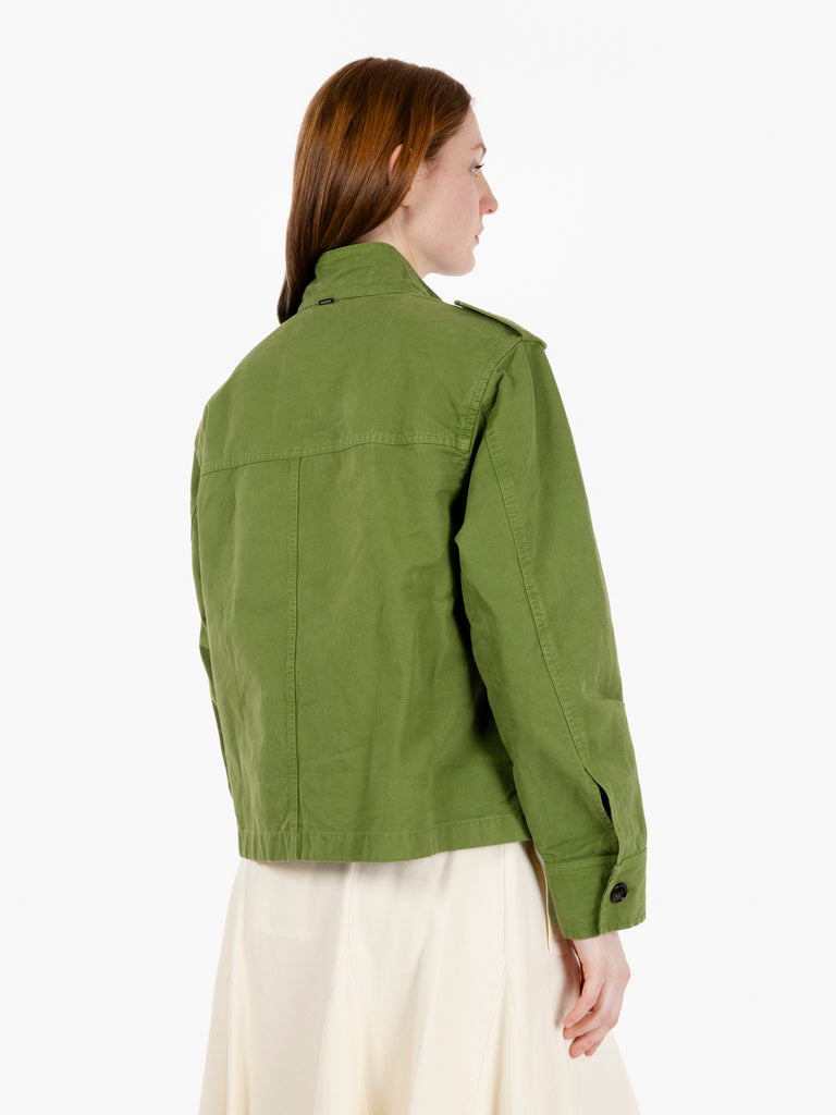 WOOLRICH - Canvas GD overshirt cypress