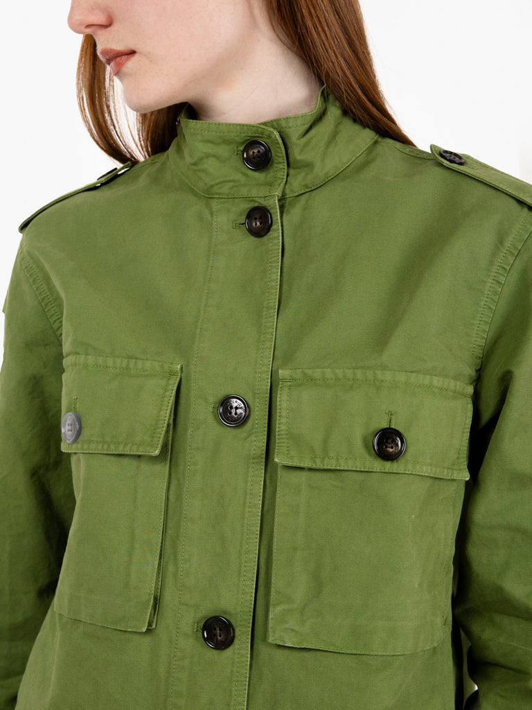 WOOLRICH - Canvas GD overshirt cypress