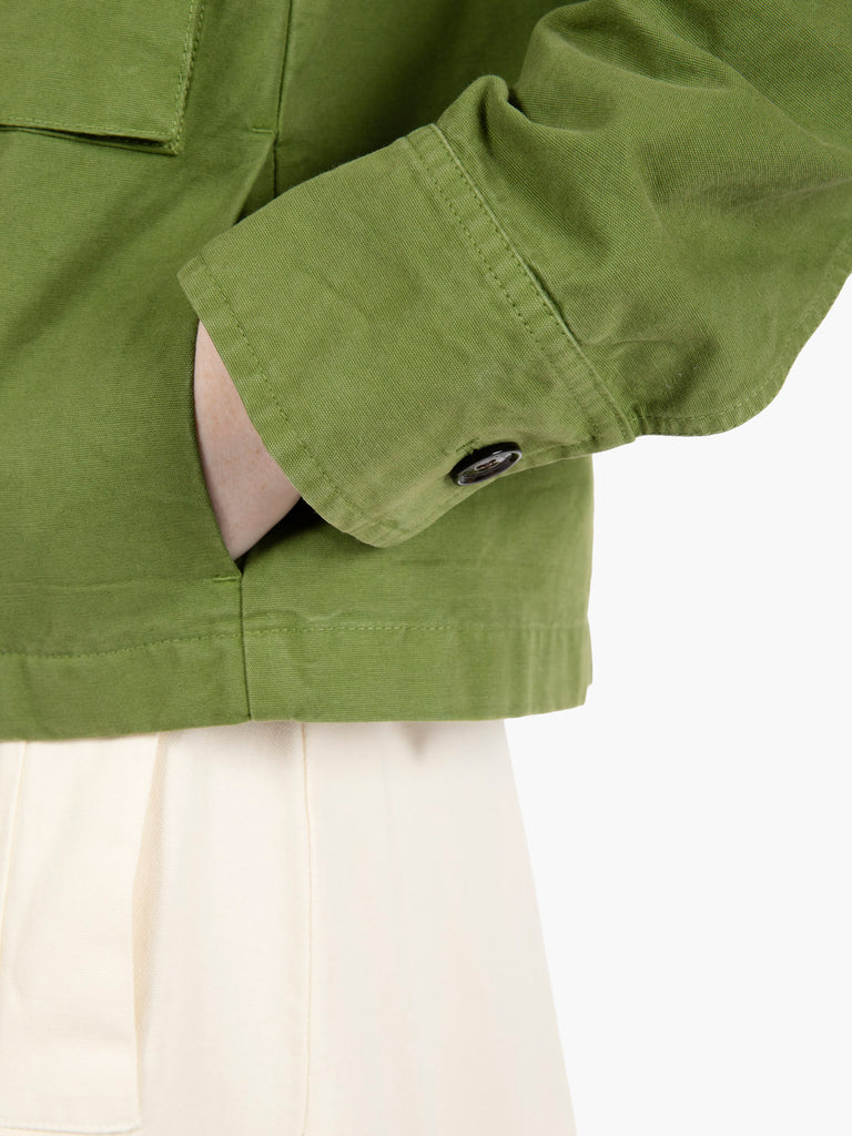 WOOLRICH - Canvas GD overshirt cypress